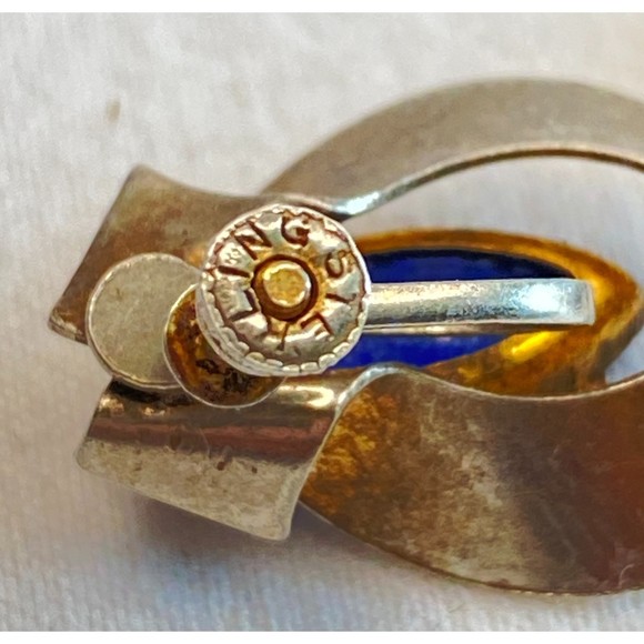 Sterling Silver Earrings Central Clear Blue Faceted Marquise Stone - Picture 10 of 11